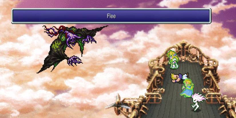 Deathgaze flees in Final Fantasy 6