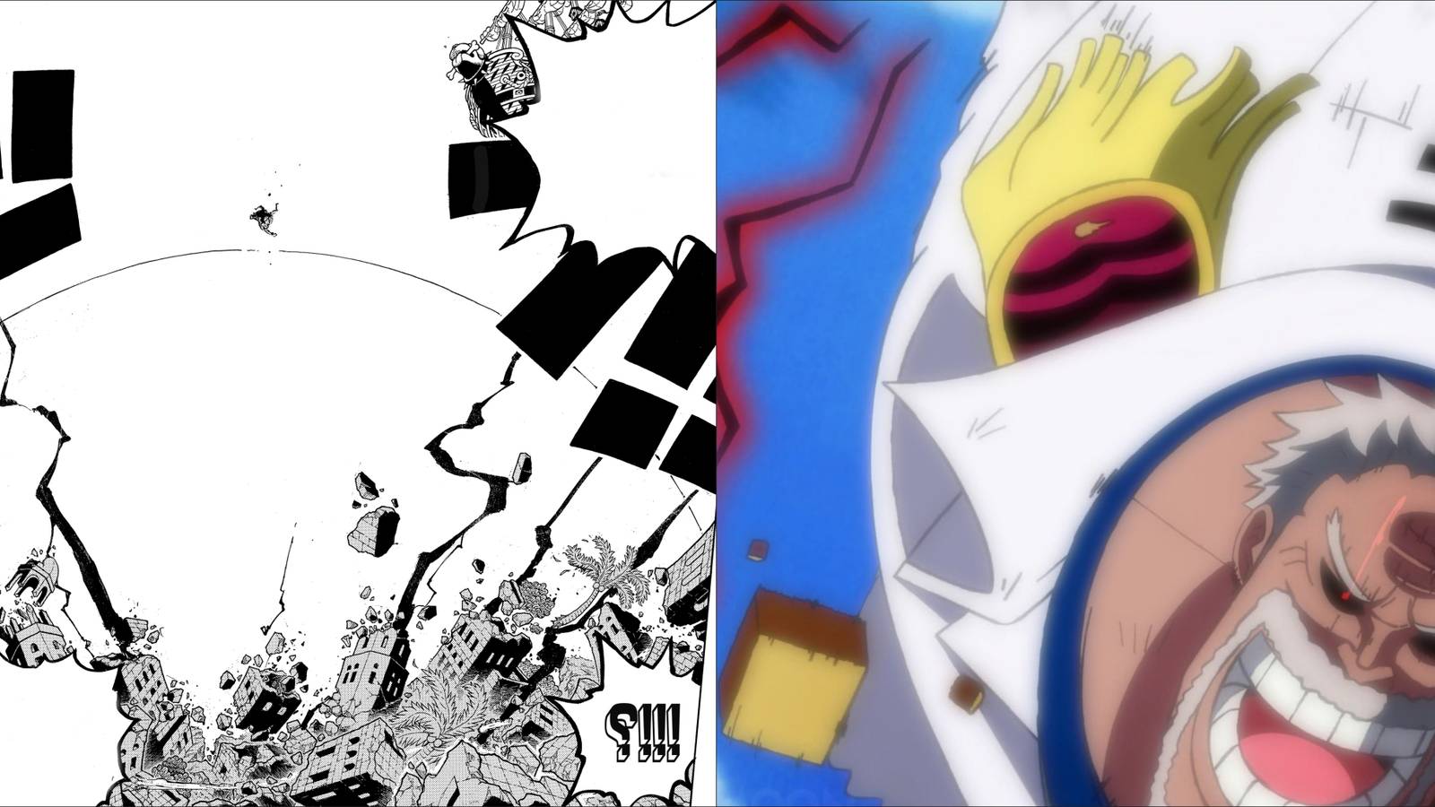 Garp Conqueror's Haki Galaxy Impact