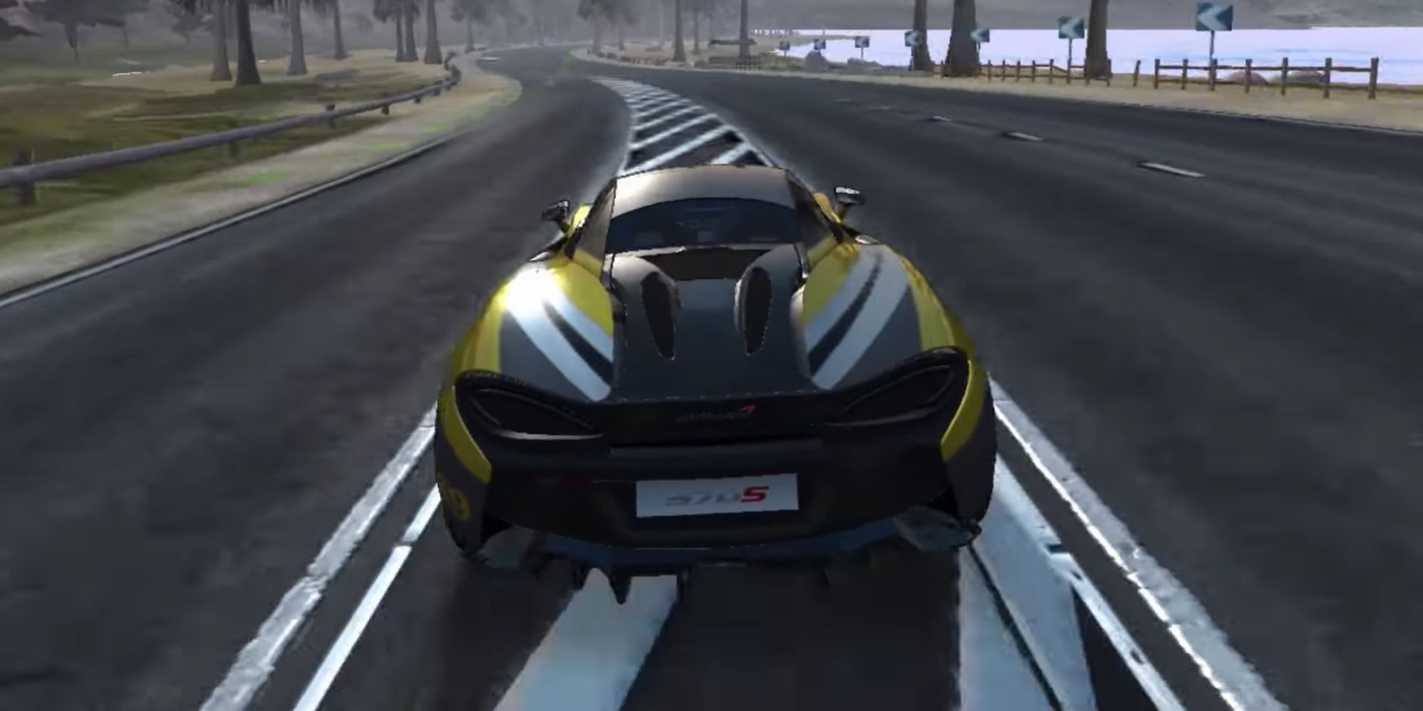 Player drives a high-performance car to beat top racers