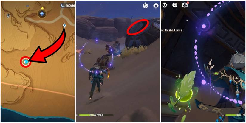 genshin impact gavireh lajavard and realm of farakhkert dendroculus location 10