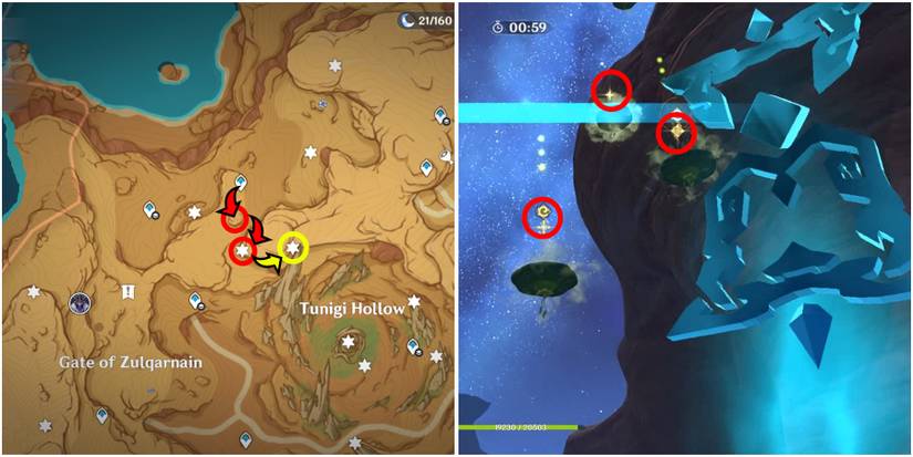 genshin impact gavireh lajavard and realm of farakhkert dendroculus location 13 and 14