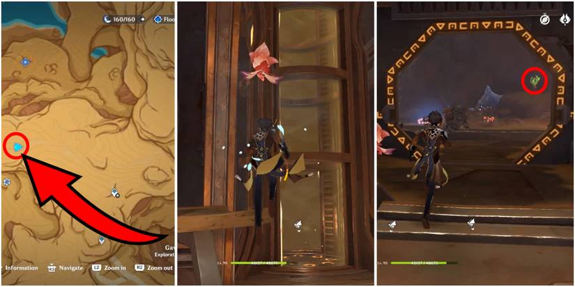 genshin impact gavireh lajavard and realm of farakhkert dendroculus location 17