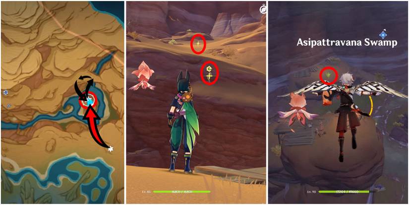 genshin impact gavireh lajavard and realm of farakhkert dendroculus location 25