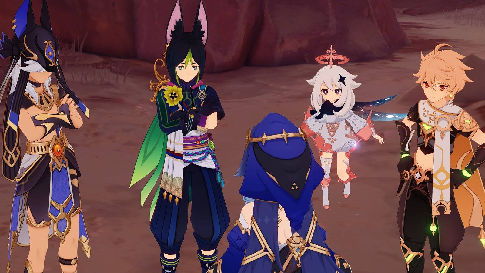 Genshin Impact Players Puzzle Split