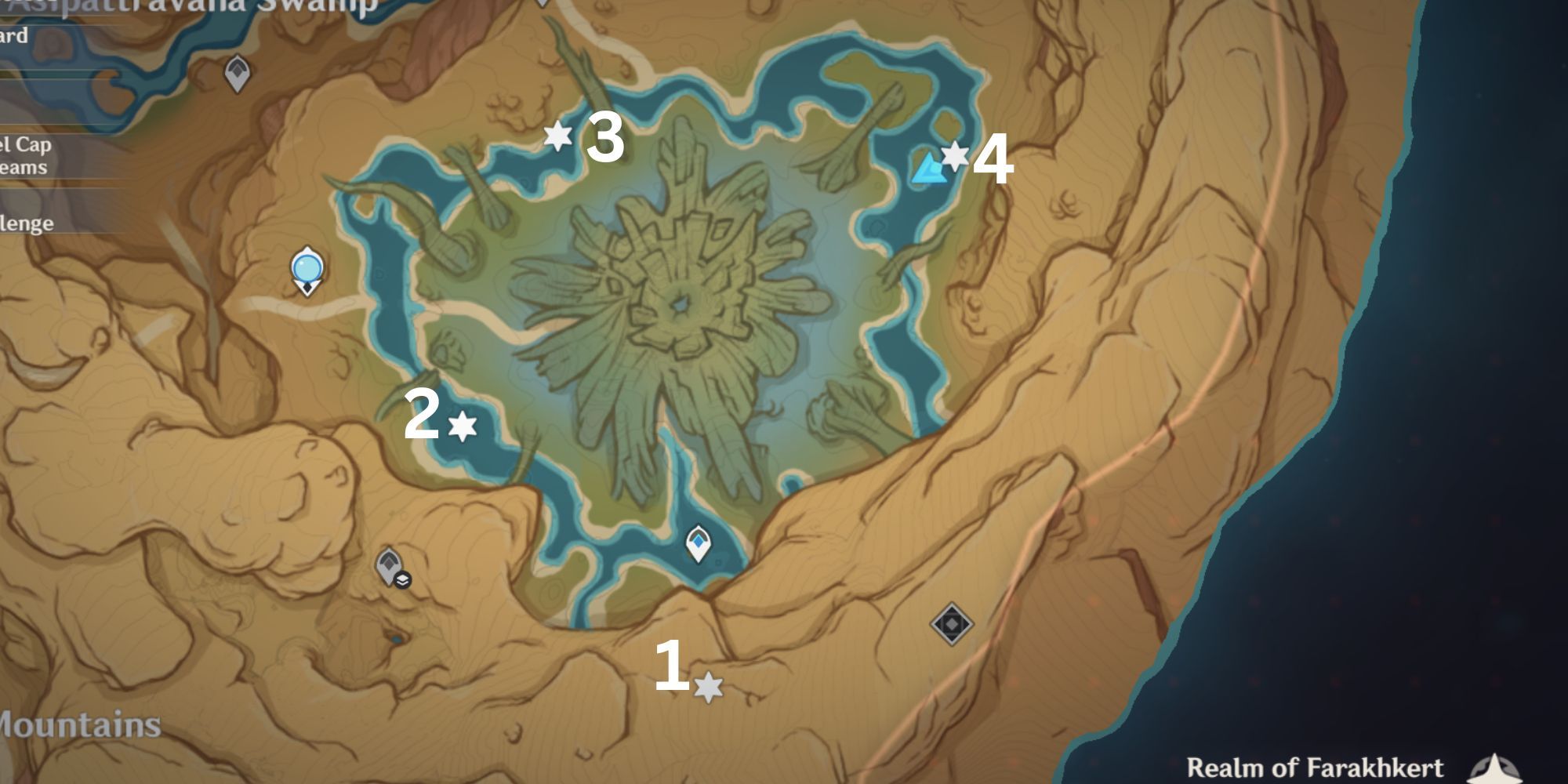 Genshin Impact Vourukasha Oasis Puzzle Locations