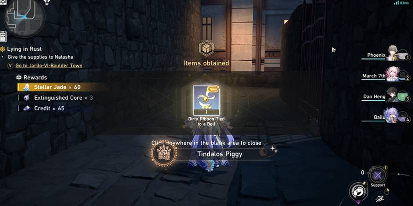 getting the dirty ribbon tied to a bell in honkai star rail