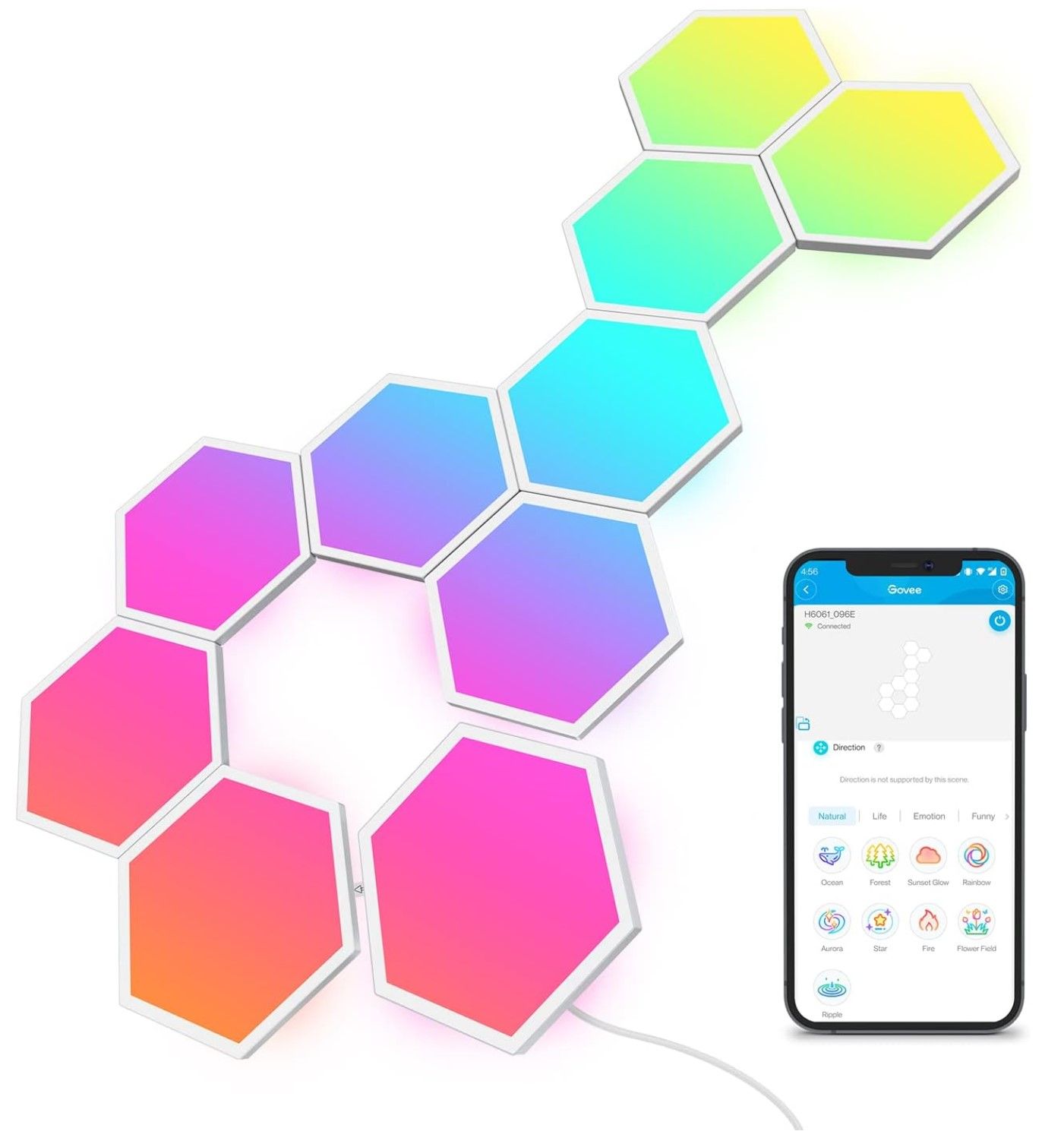 Nanoleaf Shapes  Smart Color-Changing LED Wall Light Panels