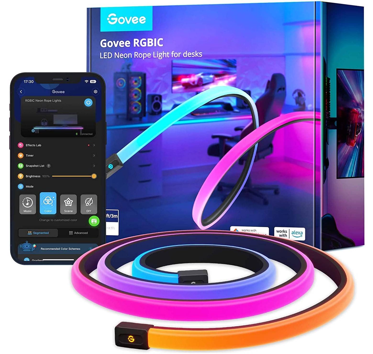 Govee Neon Rope Light 2 For Desk Setup Review