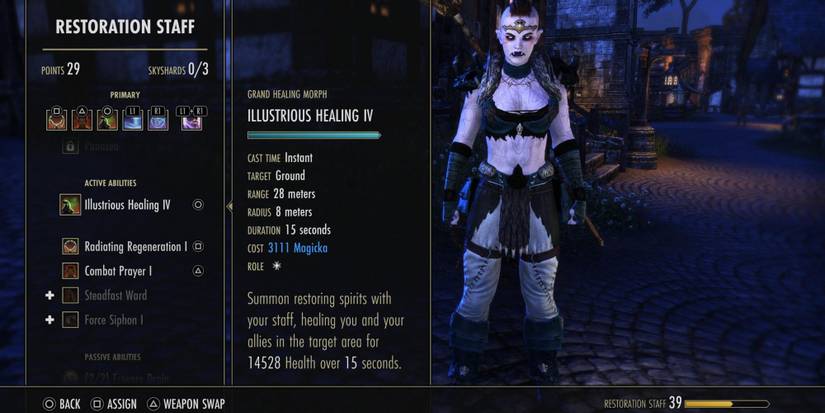 Illustrious Healing skill in Elder Scrolls Online