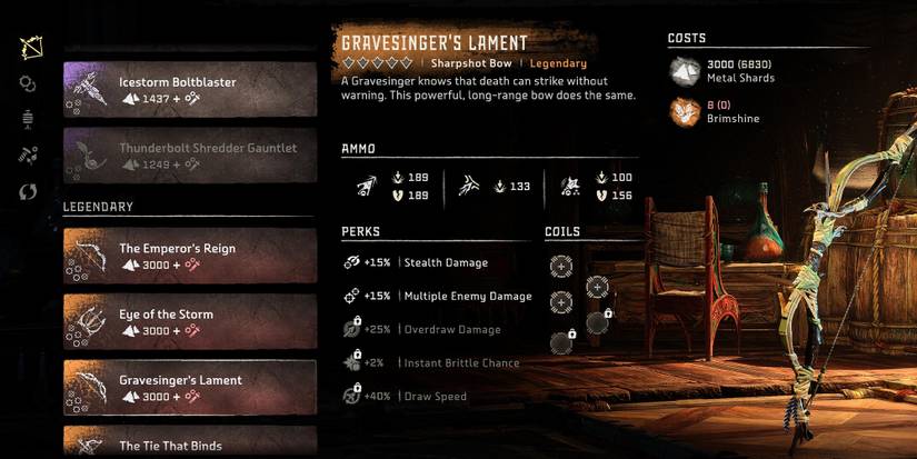Gravesinger's Lament weapon information