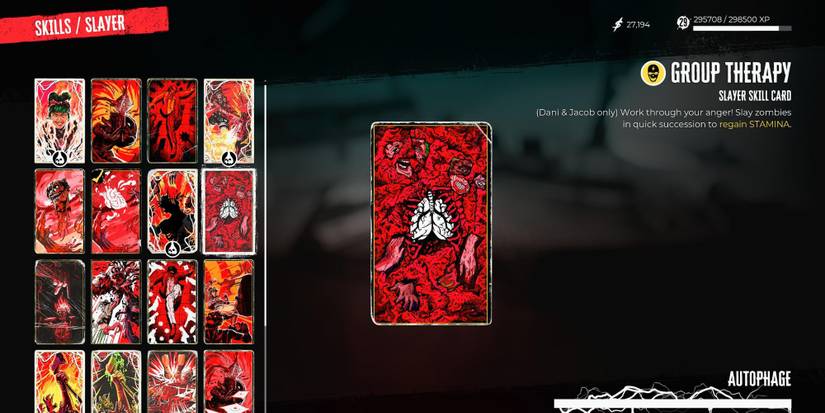 Group Therapy skill card in Dead Island 2