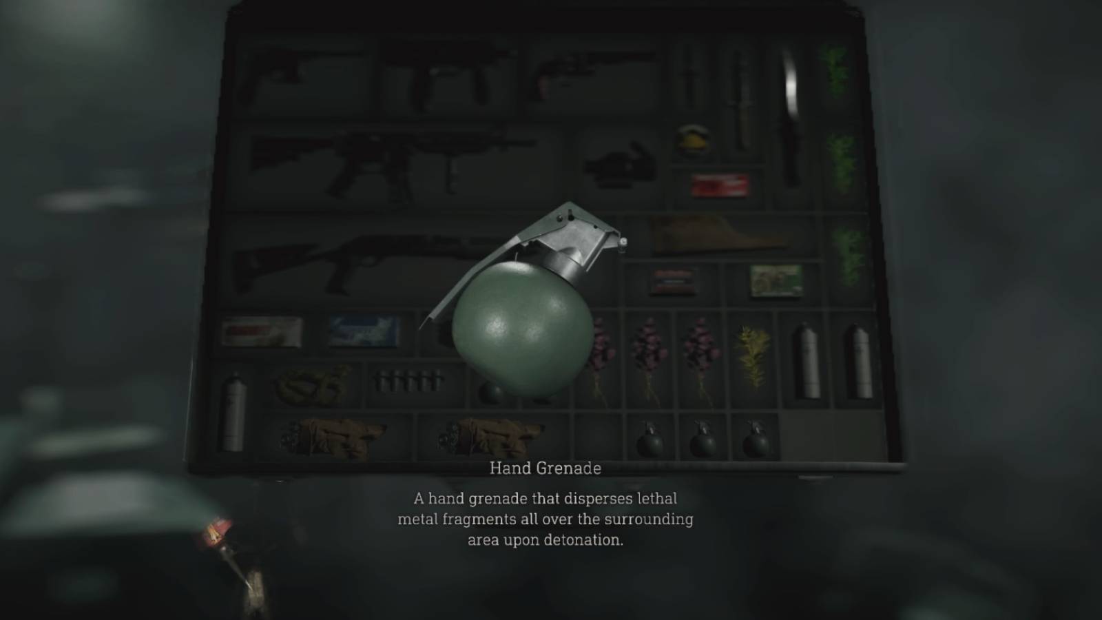 The Hand Grenade in Resident Evil 4 remake