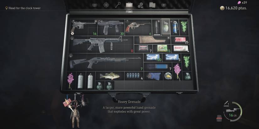 The Heavy Grenade in Resident Evil 4 remake