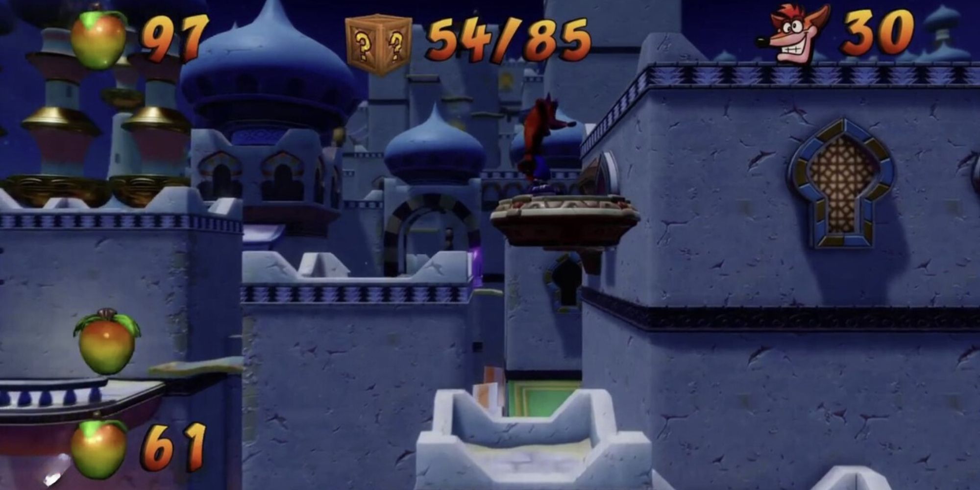 The High Time level from Crash Bandicoot: Warped