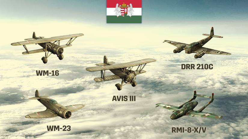Different Aircraft types in Hearts of Iron 4