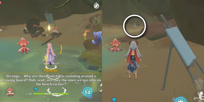 Hilichurls missing sketch Julien an artist adrift Genshin