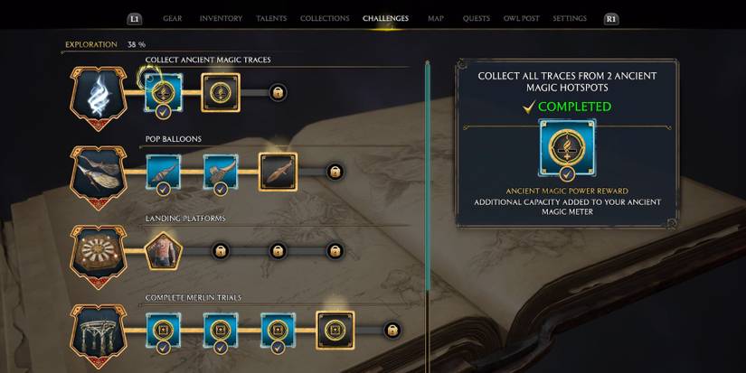 hogwarts legacy ancient magic hotspot challenges