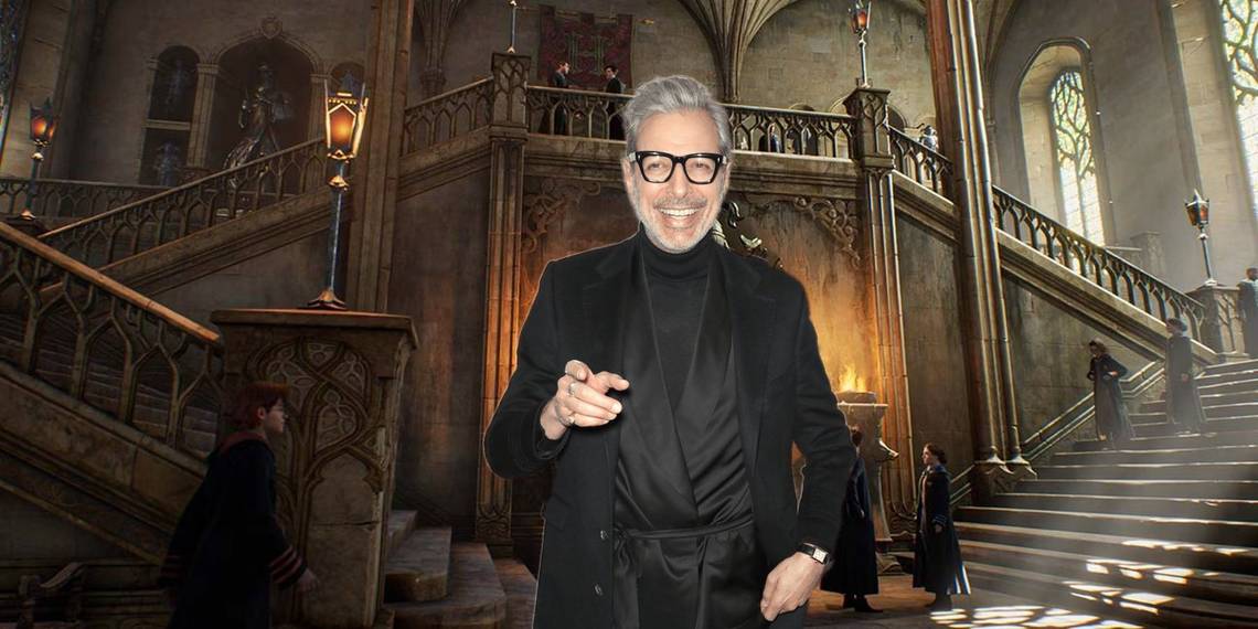 Hogwarts Legacy: El jugador crea un personaje que se parece a Jeff Goldblum