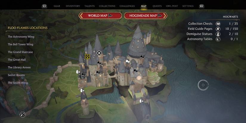 hogwarts legacy school map