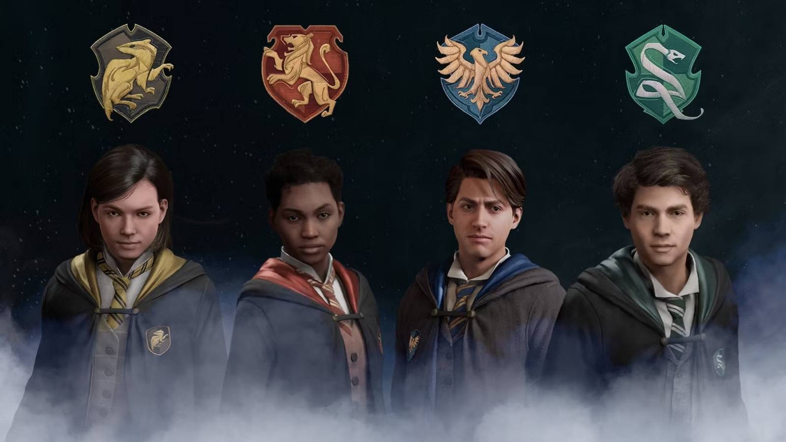 hogwarts legacy students houses badges