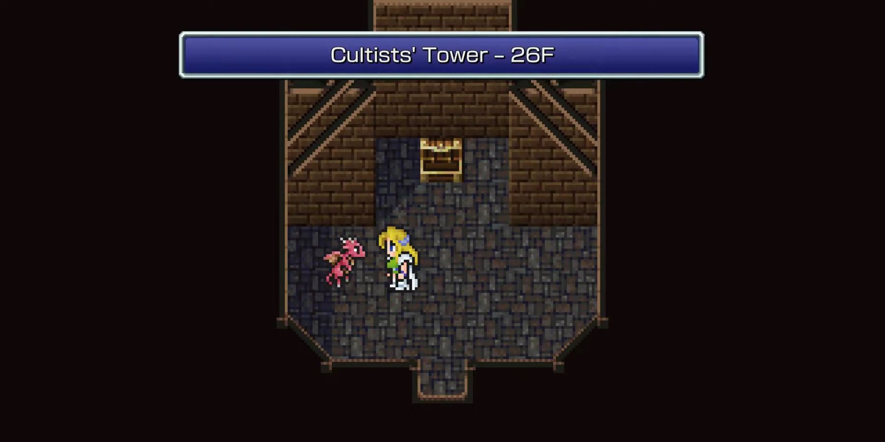 Celes finds the Holy Dragon in Final Fantasy 6
