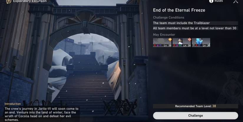 End of the Eternal Freeze quest panel in Honkai Star Rail