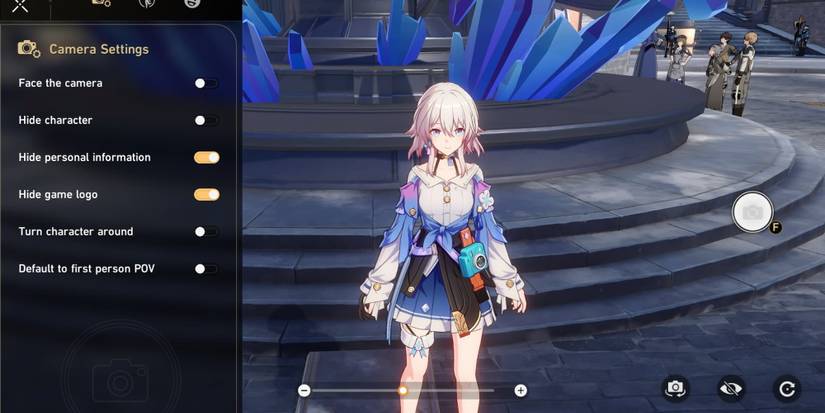 The Photo Mode screen in Honkai Star Rail
