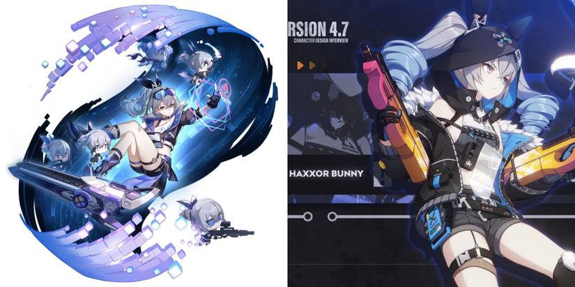 Honkai Star Rail Silver Wolf and Honkai Impact Haxxor Bunny Bronya