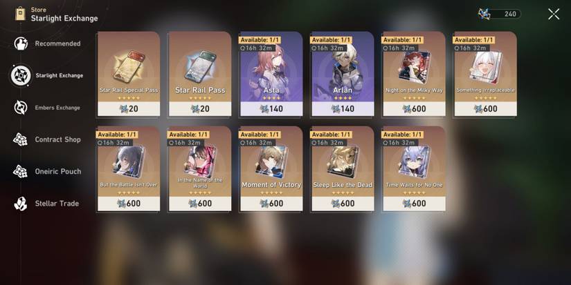 Honkai Star Rail_ Starlight Exchange