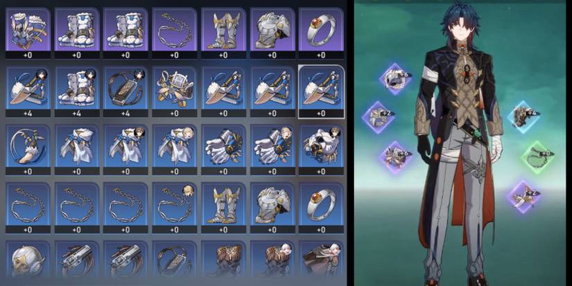 Honkai_ Star Rail Relics Inventory and Equipment