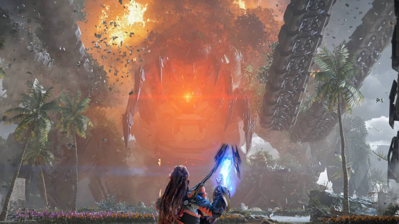 Horizon Forbidden West Burning Shores Aloy Horus Far Zenith Tech