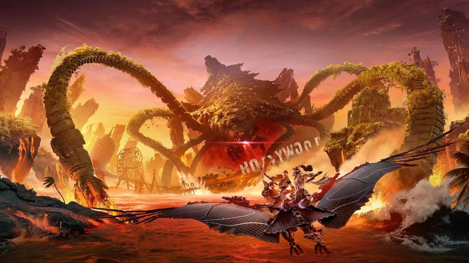 horizon forbidden west burning shores download size