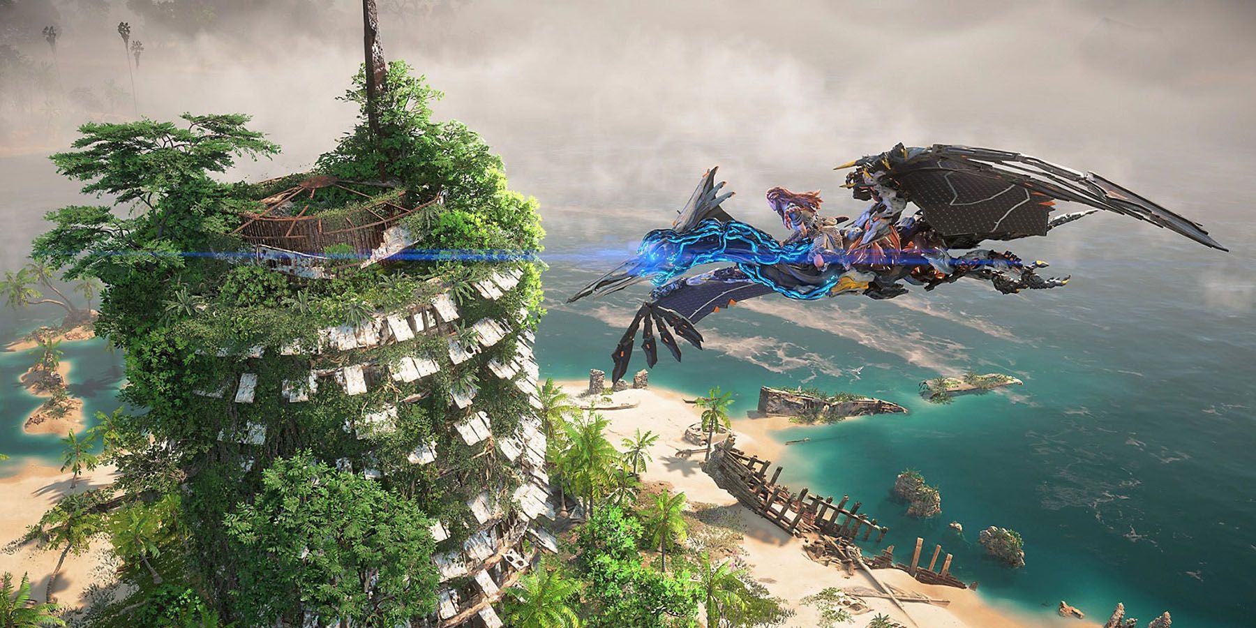 Horizon Forbidden West reveals its Burning Shores DLC map size