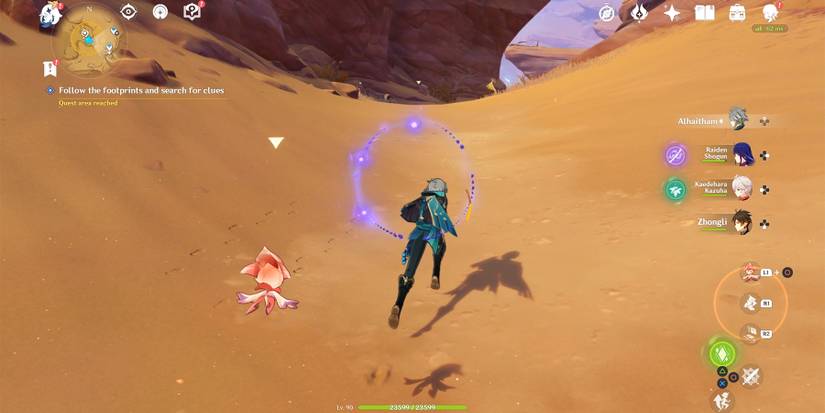 how to follow the footsteps in genshin impact