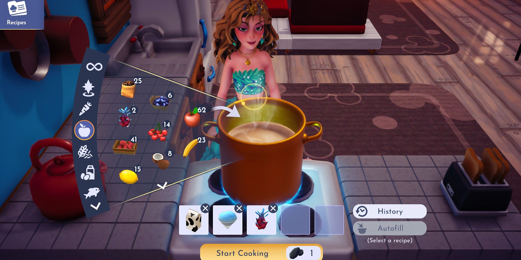 how to make dream ice cream in disney dreamlight valley