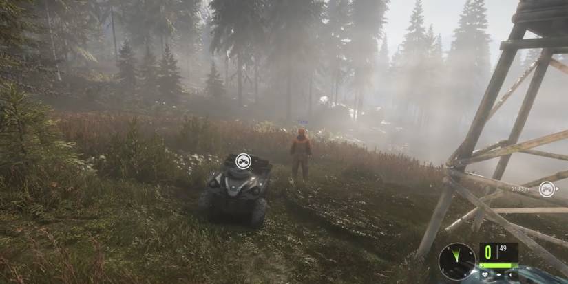 Player hunts in Multiplayer mode with his friends