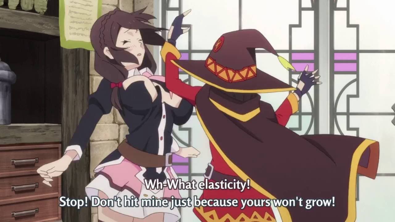 Megumin slapping Yun Yun