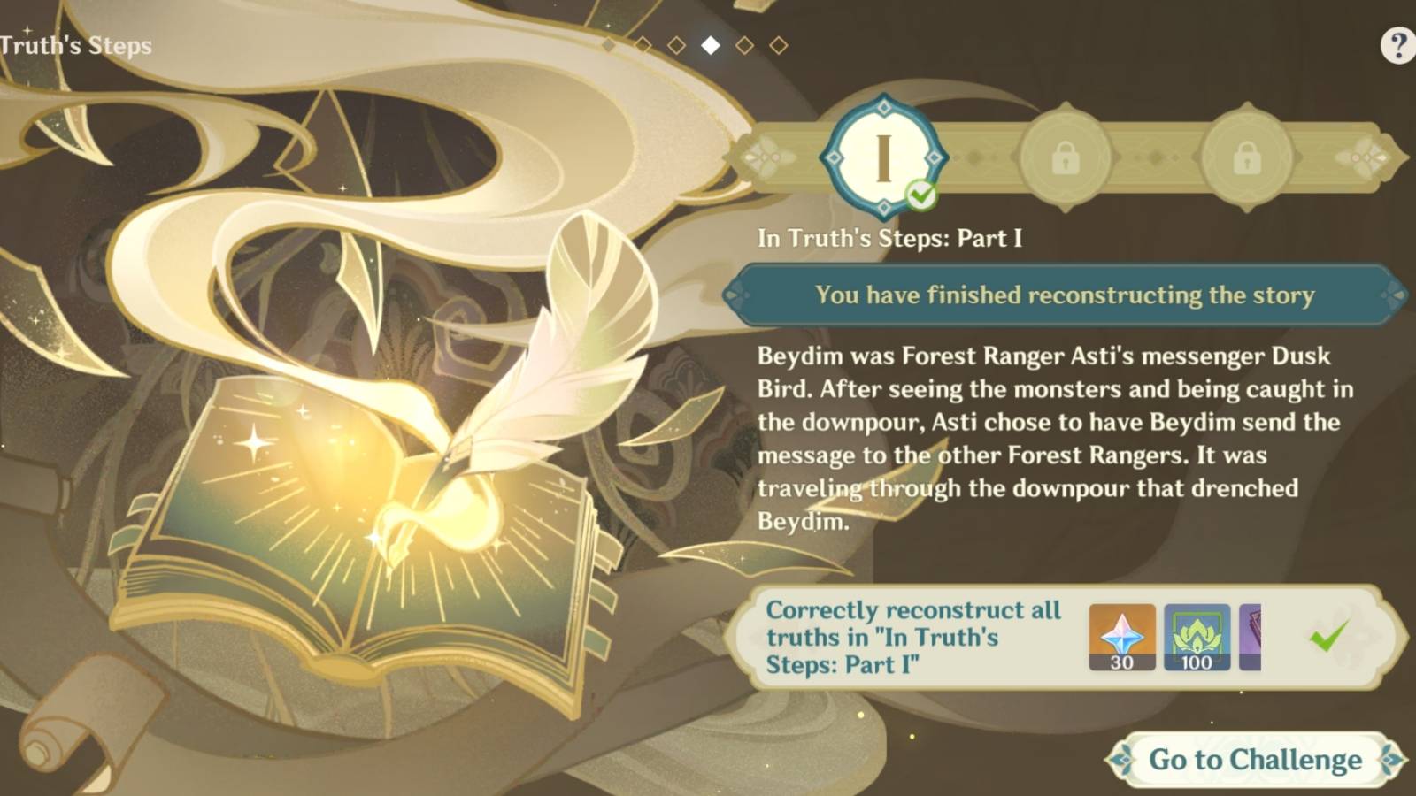 in truth step Genshin Impact event parade of providence