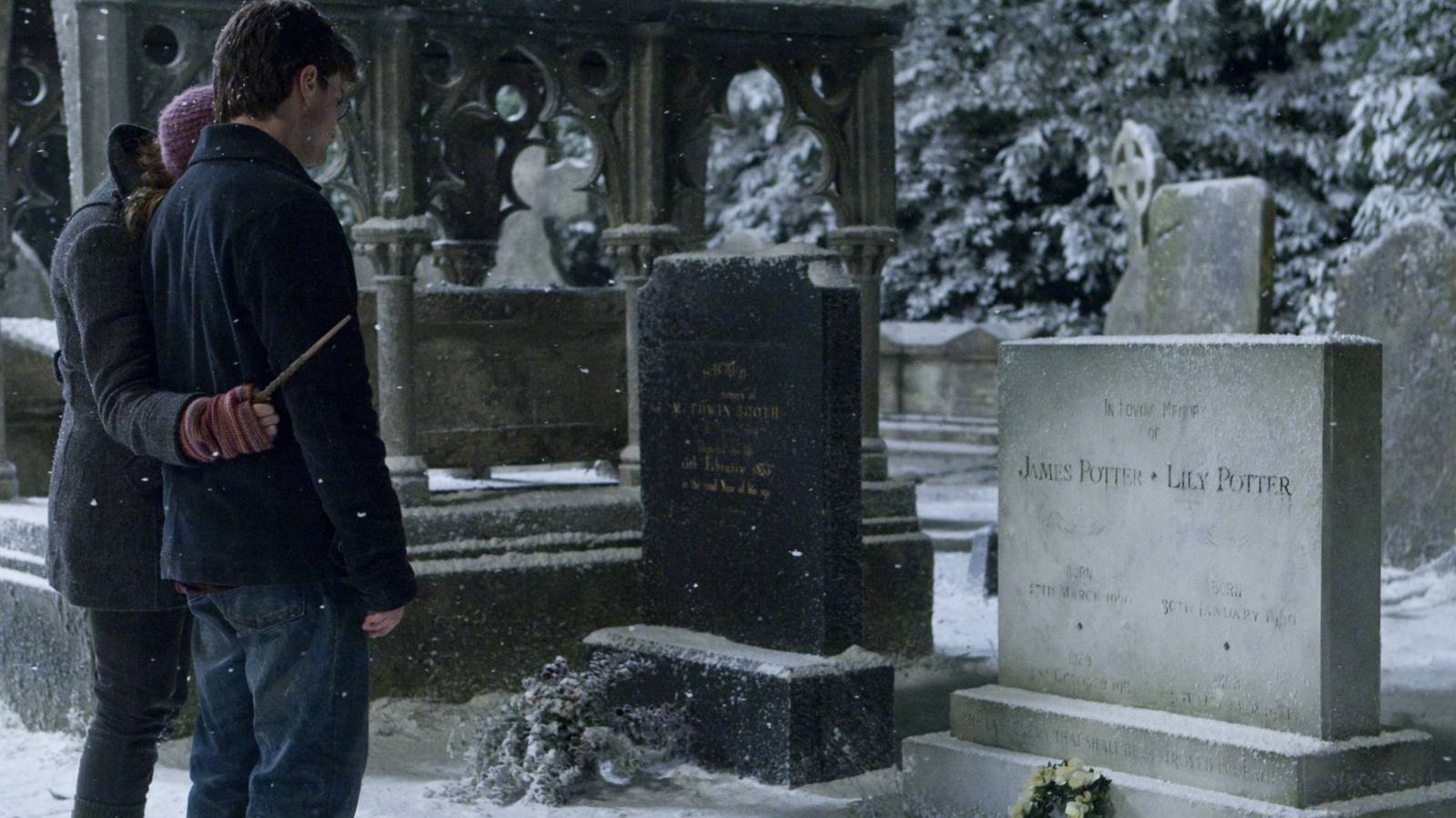 James and lily potter's graves in Godric's hollow