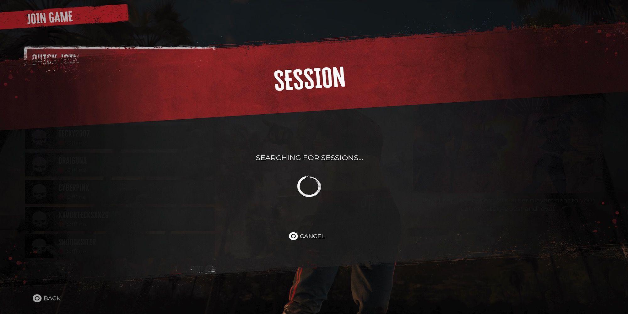 Joining a multiplayer session in Dead Island 2