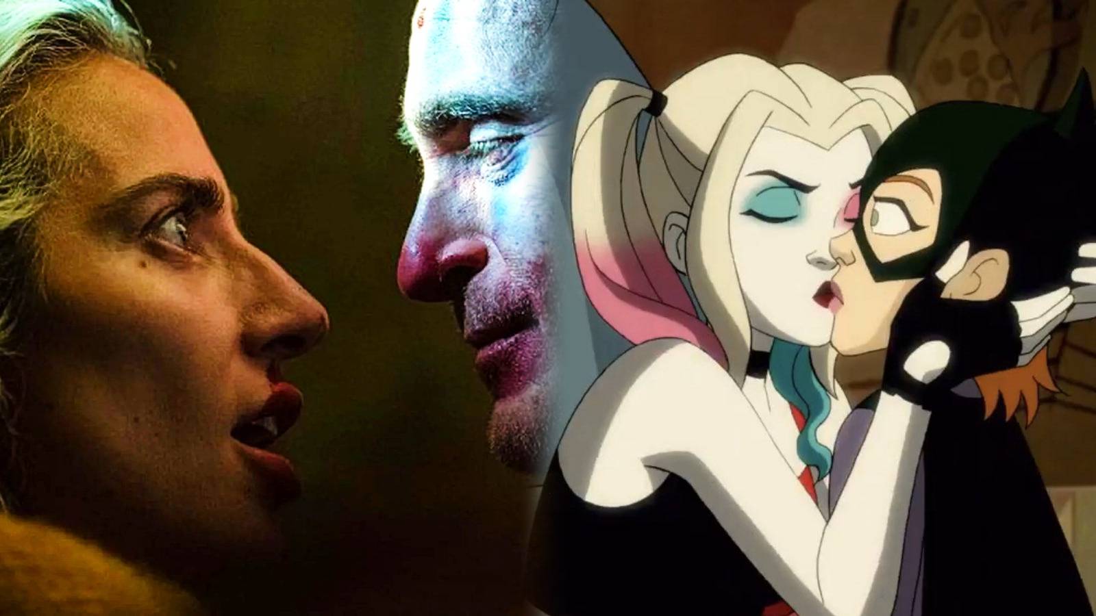 Joker 2 Folie à Deux Joaquin Phoenix Lady Gaga Harley Quinn Batgirl kiss