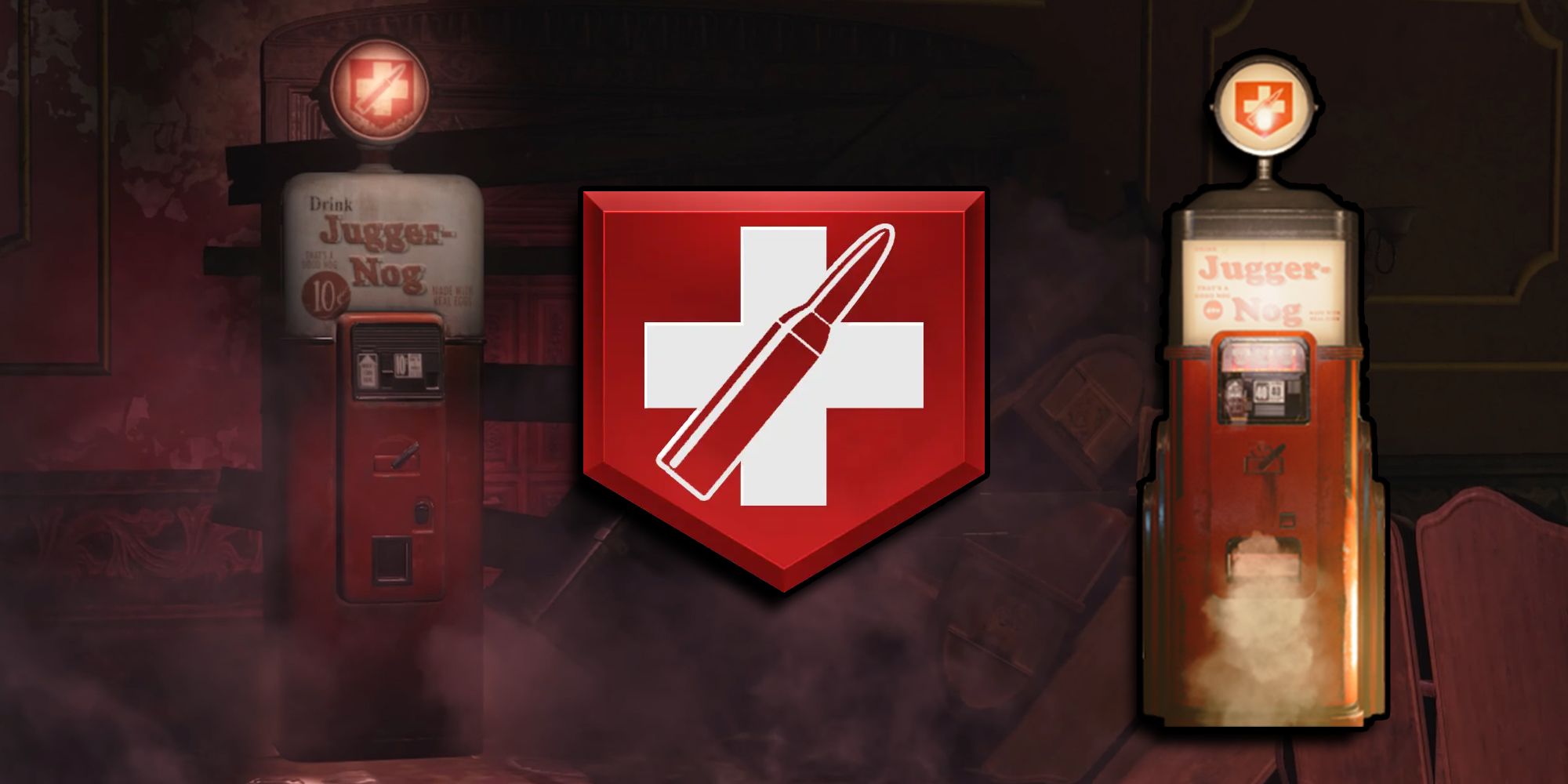 Call of Duty - Juggernog Perk Machine With PNG Of Machine And Logo On Top