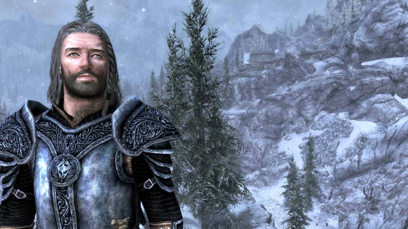 the elder scrolls nord ruins snow