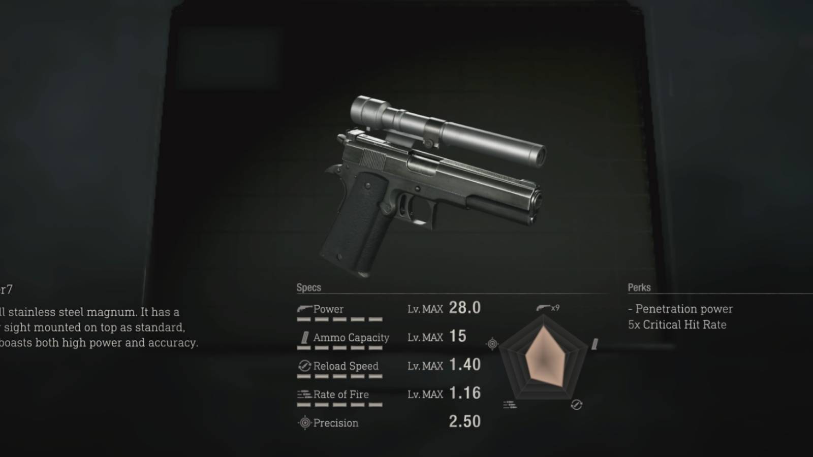 The Killer7 magnum in Resident Evil 4 remake