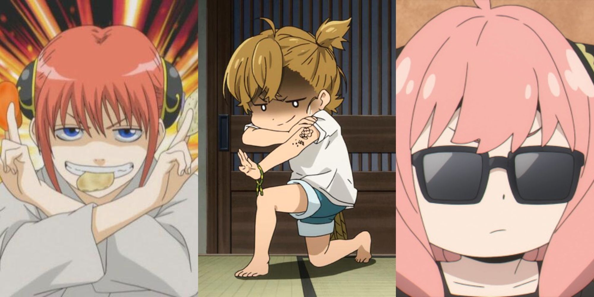 Kagura in Gintama, Naru Kotoishi in Barakamon, Anya Forger in Spy × Family