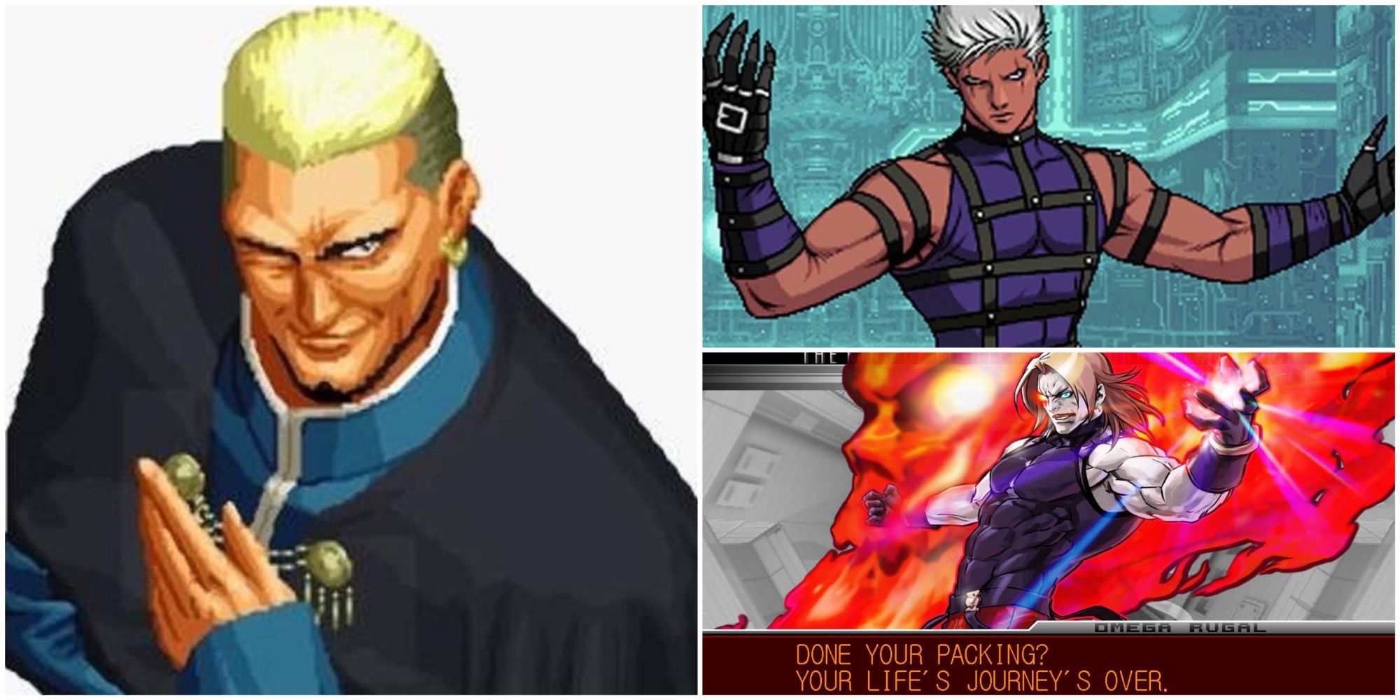 Difficult KOF Bosses- Goenitz Krizalid Omega Rugal