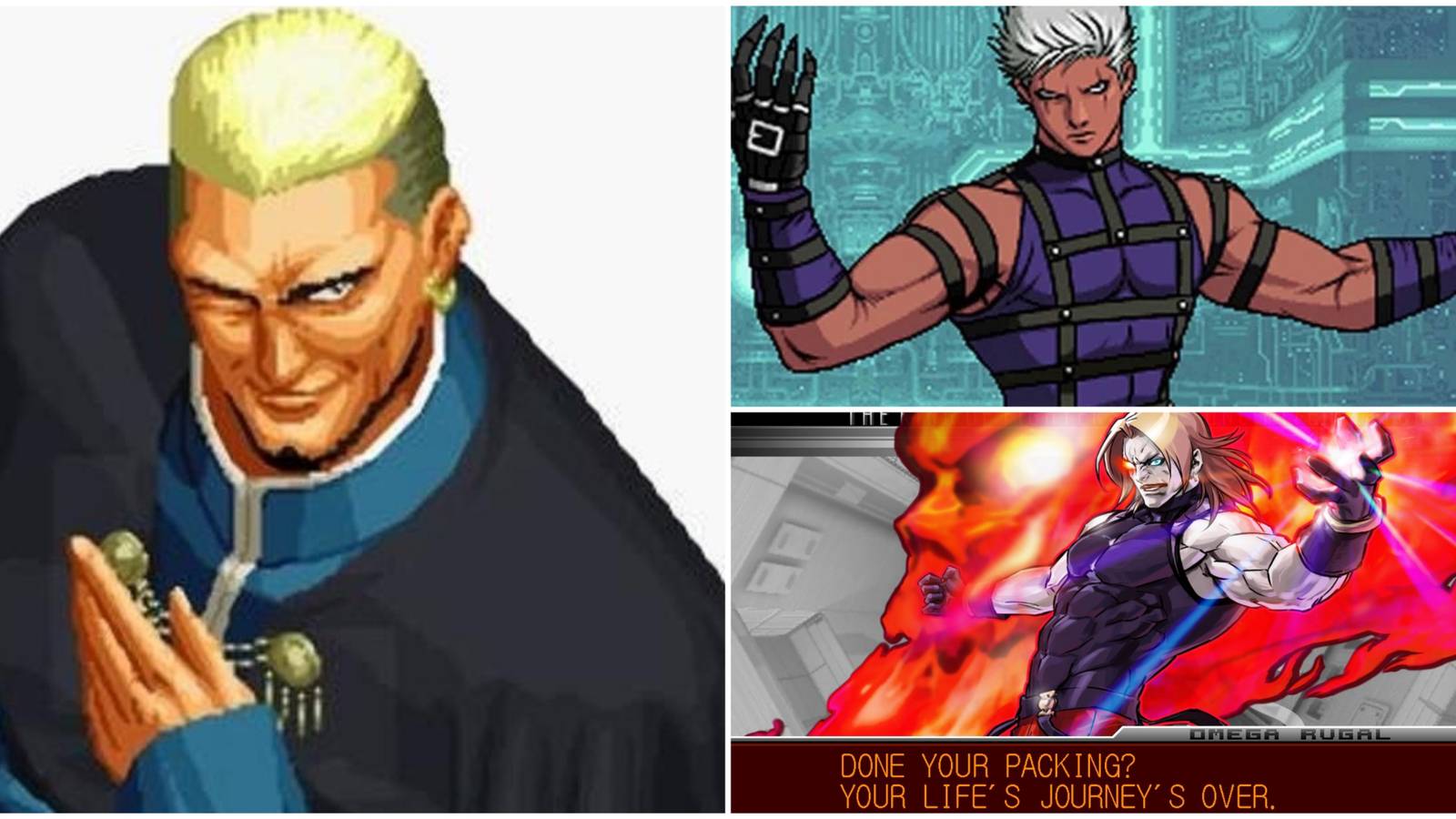 Difficult KOF Bosses- Goenitz Krizalid Omega Rugal