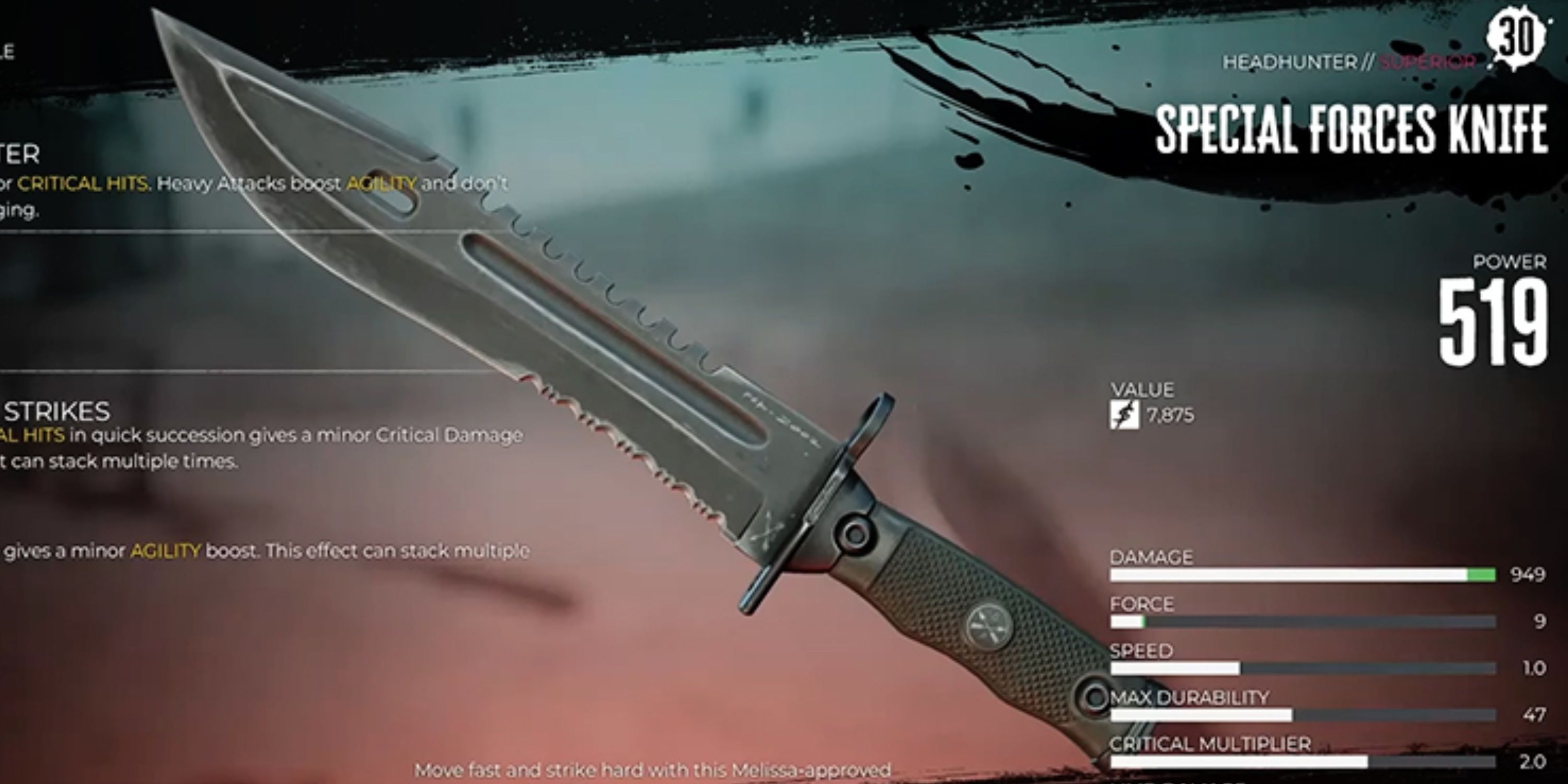 knife in dead island 2