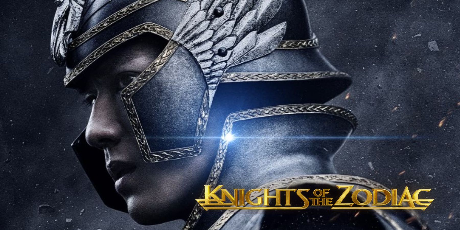 Mackenyu as Seiya in Knights of the Zodiac 2023 movie poster with logo