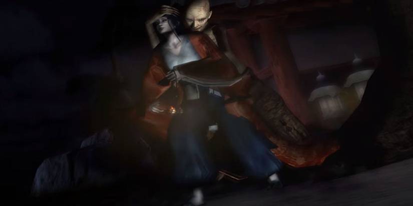 Kuon monster captured the protagonist